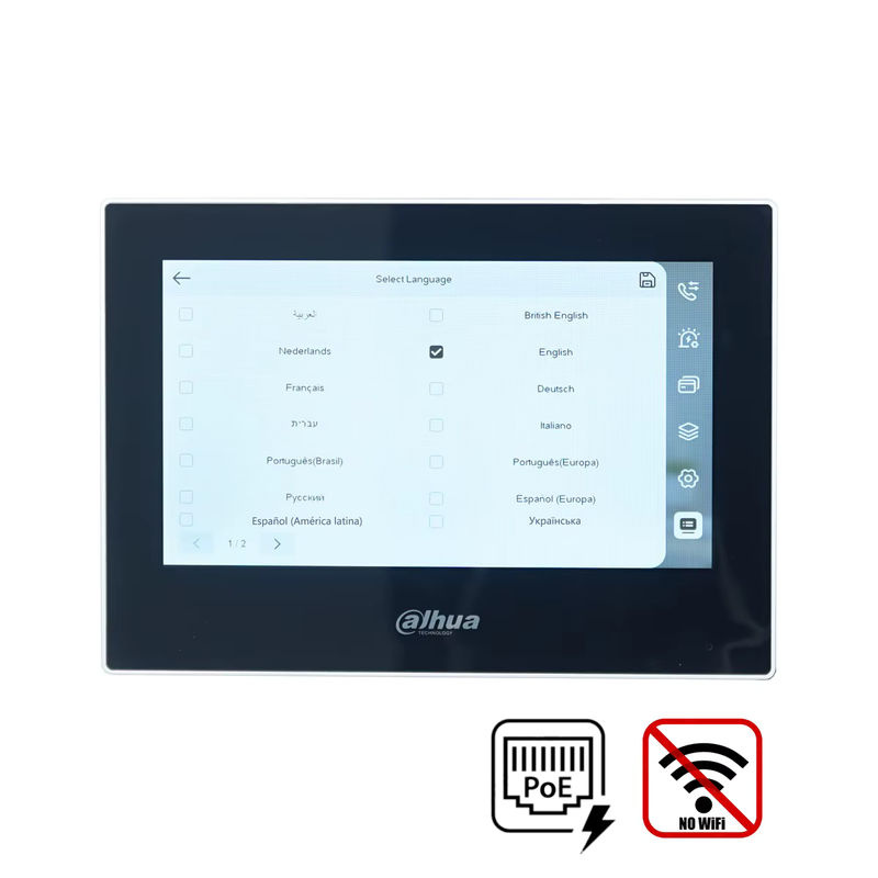 Dahua IP-Video-Gegensprechanlage-KIT in Schwarz mit VTO2211G-WP und VTH2621GW-P / VTH2621G-P inklusive App-Unterstützung und RFID-Karten-Entsperrung - Bild 2