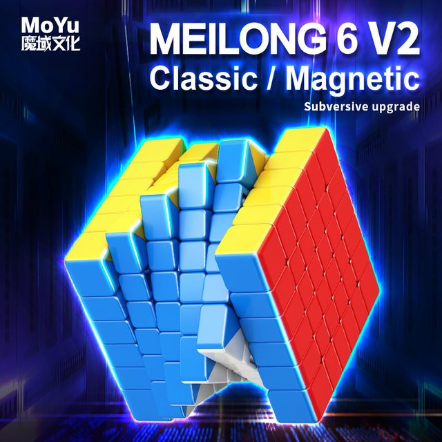 MOYU Meilong 6x6 V2 Magnetischer Magic Speed Cube, Puzzle - Bild 1