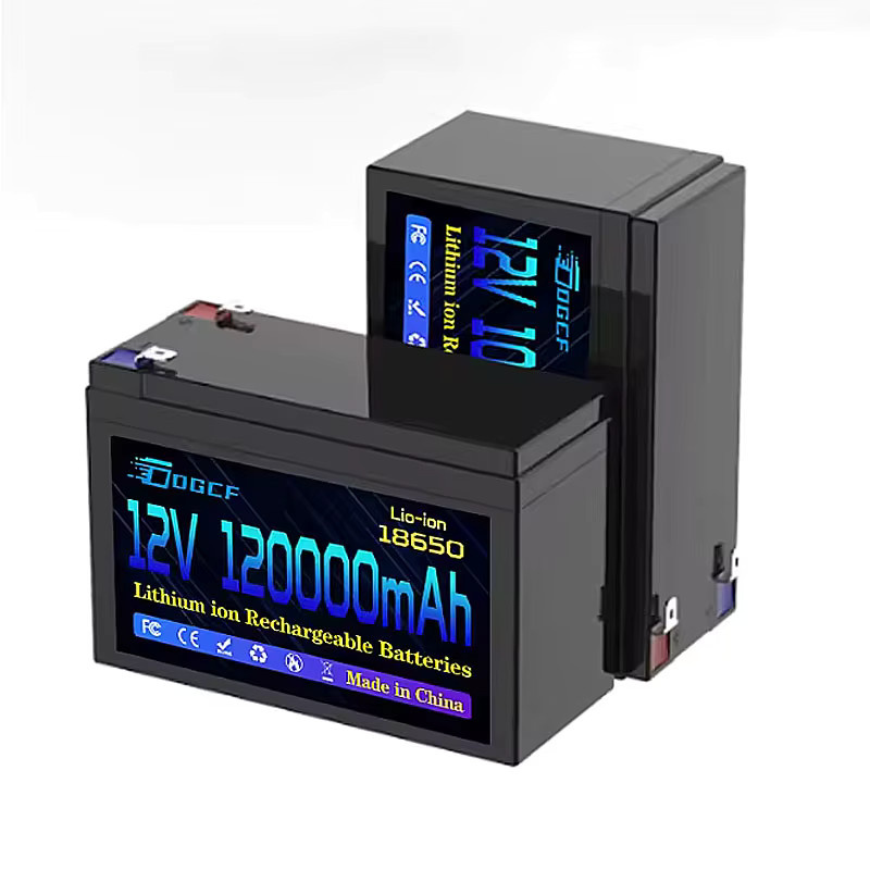 CFATL LiFePO4 Lithium-Akku 12V 100Ah mit 18650 Zellen, Schwarz, inklusive 5V 2,1A USB-A Ladegerät mit Anzeige und 12,6V 3A Ladegerät - Bild 4