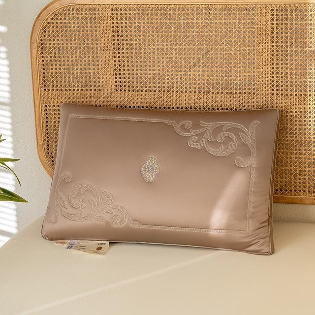 Yiran Furniture Baumwollkissen für Erwachsene, atmungsaktiv und weich, B/H: 74 x 48 cm, Farben: Beige, Braun, Gold, Pink - Bild 1