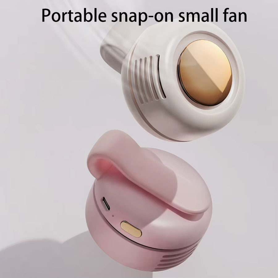 APWIKOGER Tragbarer Mini-Clip-Ventilator, blattloser wiederaufladbarer Ventilator für unterwegs und Reisen - Bild 2