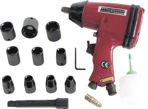 Mannesmann M 1503 Druckluft-Schlagschrauber in Rot mit 1/2 Zoll Außenvierkant und 320 Nm Drehmoment - Bild 1
