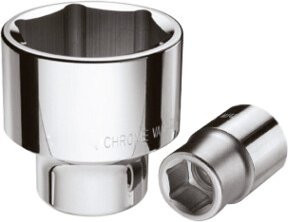 Kraftwerk Stecknuss 21 mm mit 3/4 Zoll Antrieb aus Chrom-Vanadium in Silber - Bild 1