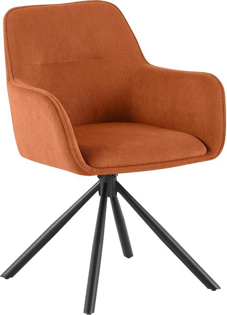 CLP Esszimmerstuhl Tipton Cord drehbar mit Armlehne und Rückenlehne - Bild 1