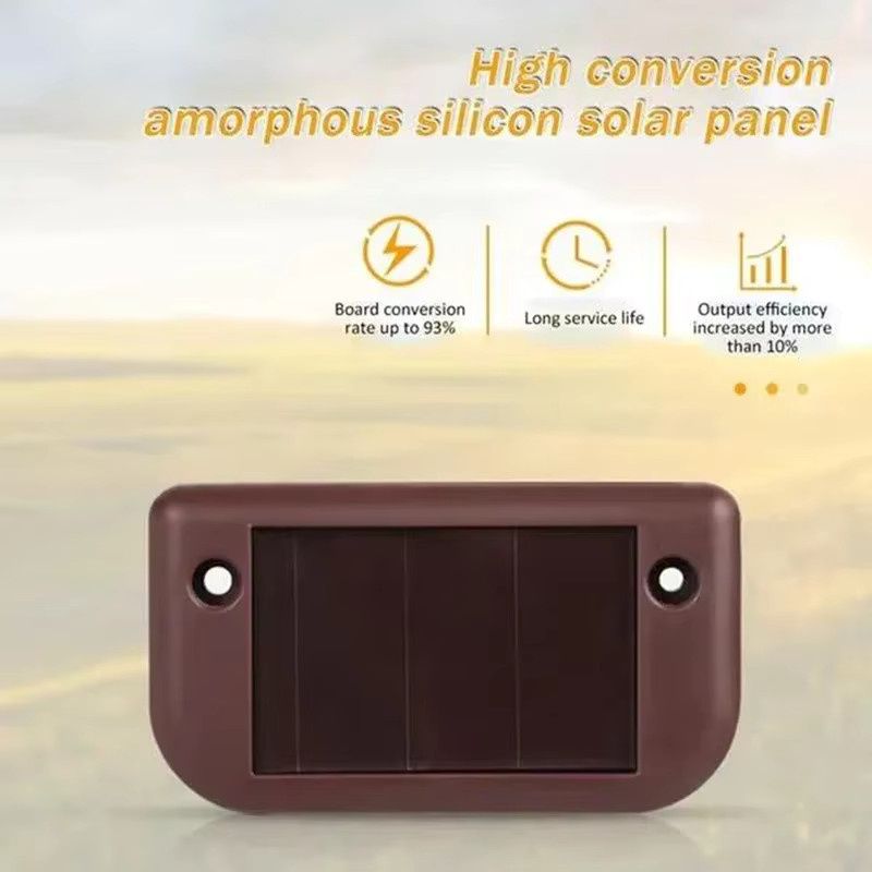 ESMARTER 12er-Pack Solar-LED-Stufenleuchten für Außenbereich, wasserdichte Solar-Deckleuchten in Warmweiß für Treppen, Geländer, Zaun und Terrasse - Bild 4