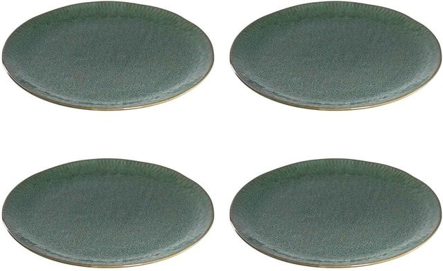 Leonardo Pizzateller Matera Dinner Plate aus Keramik, Grün, 4er Set, Durchmesser: 32,0 cm - Bild 1