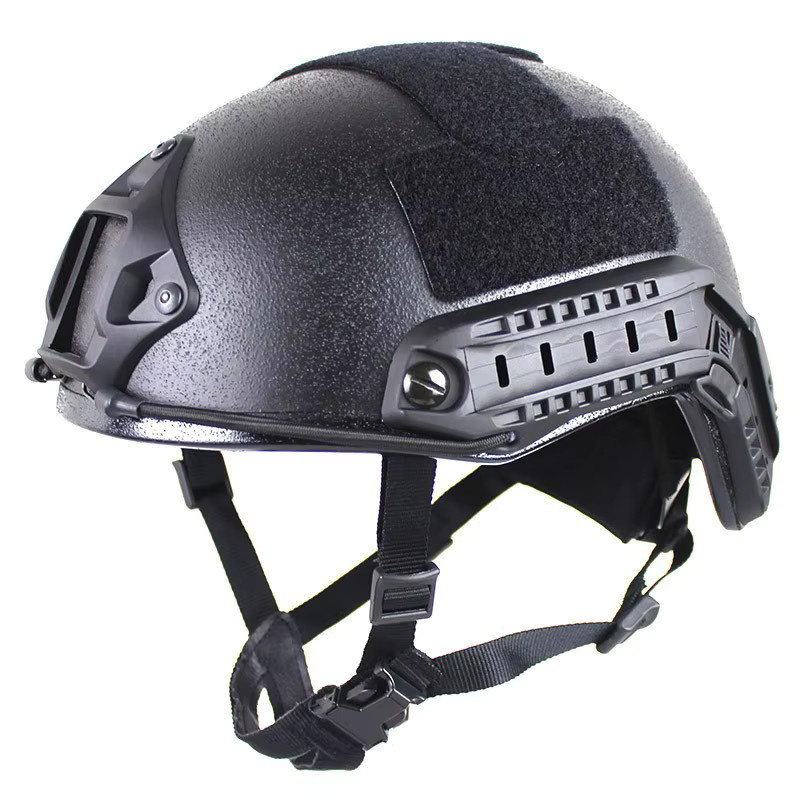Mich2000 Riot Helm aus Glasfaser in Schwarz mit Visier für Polizei und Schutzausrüstung - Bild 5