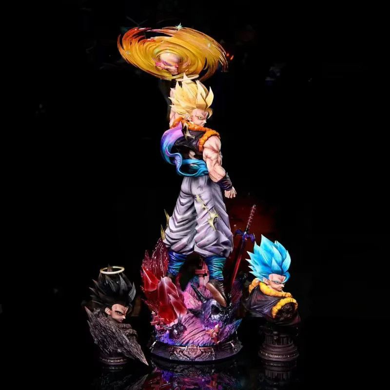 Jt Studio Dragon Ball Z Gogeta Clouds Rising Infinite SSJ3 Anime-Figur aus PVC mit austauschbarem Kopf, 18,5 Zoll - Bild 3