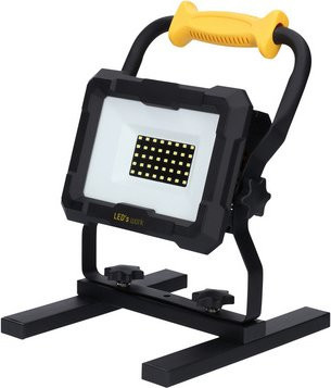 LED's work LED-Arbeitsleuchte 20 W in Schwarz mit kaltweißem Licht (5000K) und zweistufiger Dimmfunktion - Bild 1