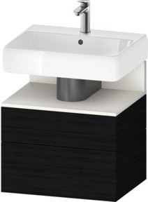 Duravit Waschtischunterschrank Qatego Weiß B/T/H: 59 x 47 x 59 cm mit 1 Kasten und 1 Auszug - Bild 1