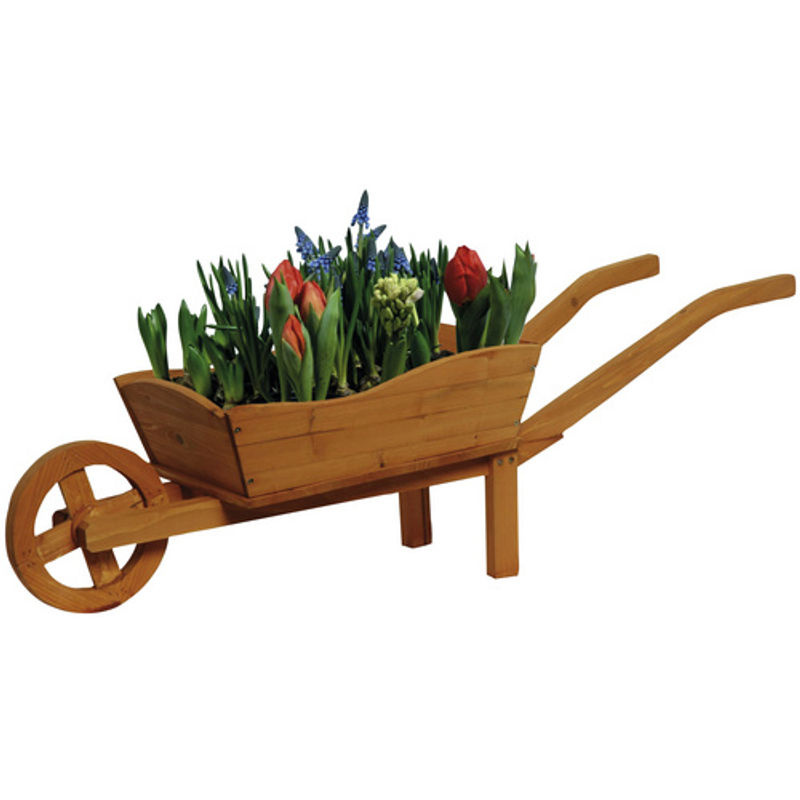 dobar Pflanzkarre aus FSC-Holz mit Schutzfolie, braun, B/H/L: 29 x 30 x 107 cm - Bild 3