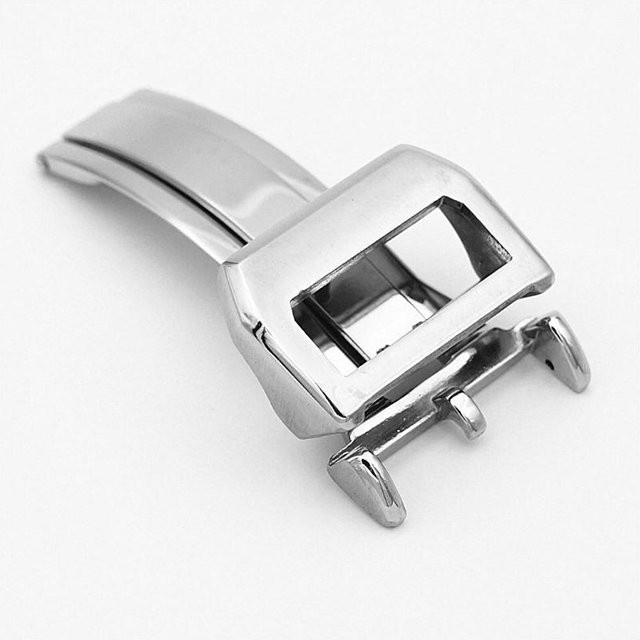 HQstrap Uhrenarmband-Schließe Edelstahl, 18 mm, Silber, Unisex - Bild 1