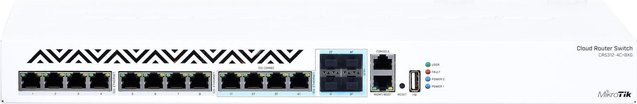 Mikrotik CRS312-4C+8XG-RM L3 Switch mit 8x 10G Ethernet RJ-45 Ports und 1x USB 2.0 Anschluss - Bild 1