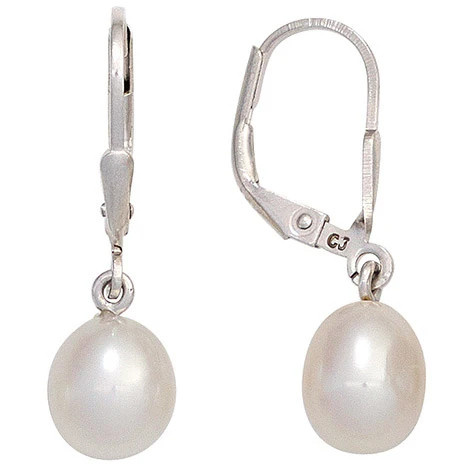 Colfem Ohrringe 925 Silber, Perle, Unisex - Bild 1