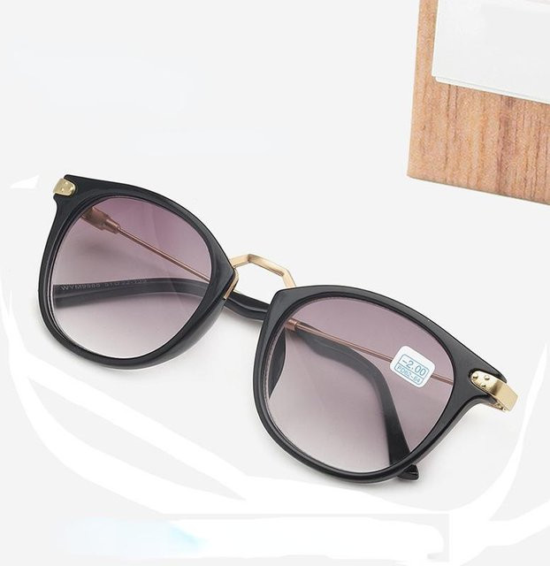 Oculos Myopie-Sonnenbrille, oval, Metall, grau, Unisex - Bild 1
