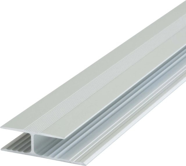 Dalsys Übergangsprofil aus Aluminium in Silber, Länge: 200 cm, Breite: 2,9 cm - Bild 1