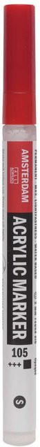 AMSTERDAM Acrylic Marker Titanweiß mit 1-2mm Strichstärke - Bild 1