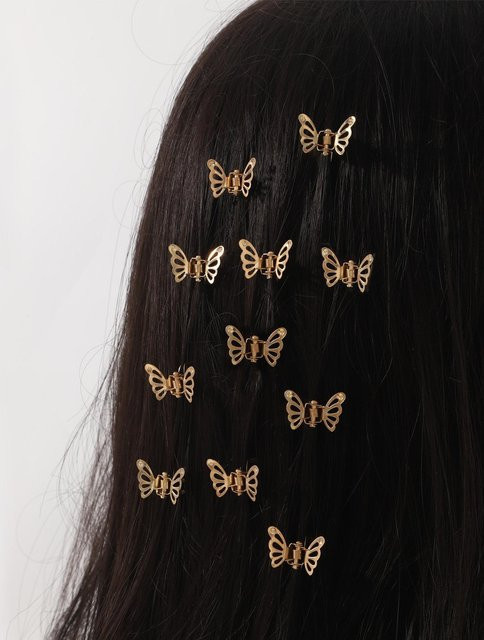 Haarklammern Mini Schmetterling, Legierung, Mädchen, Damen - Bild 1