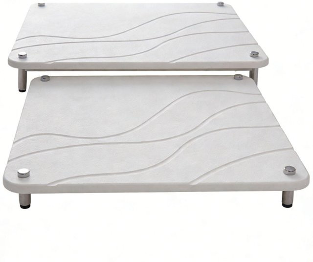 Artleeh Stein Trockenmatte 2er-Set, ultra saugfähig und schnell trocknend, Weiß, B/T: 40,0 x 30,0 cm - Bild 1