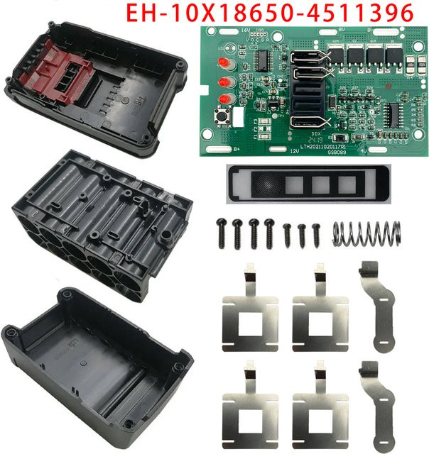 Einhell Power X-Change Ersatzgehäuse für 18V 20V Li-Ion Akkus aus Kunststoff mit PCB-Schutzplatine - Bild 1