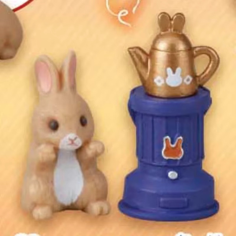 Re-ment Gacha Kapsel Spielzeug Miniatur Szene, Niedliche Kaninchen Hause, Mehrfarbig, Kunststoff - Bild 2