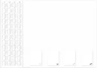 RNK Verlag Schreibunterlage Office mit 4-Jahres-Kalender in Schwarz-Weiß B/H: 60 x 42 cm - Bild 1