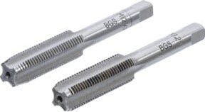 BGS Gewindebohrer Set aus Stahl, 2-teilig, Farbe: Silber, M12 x 1,25 Vor- und Fertigschneider - Bild 1