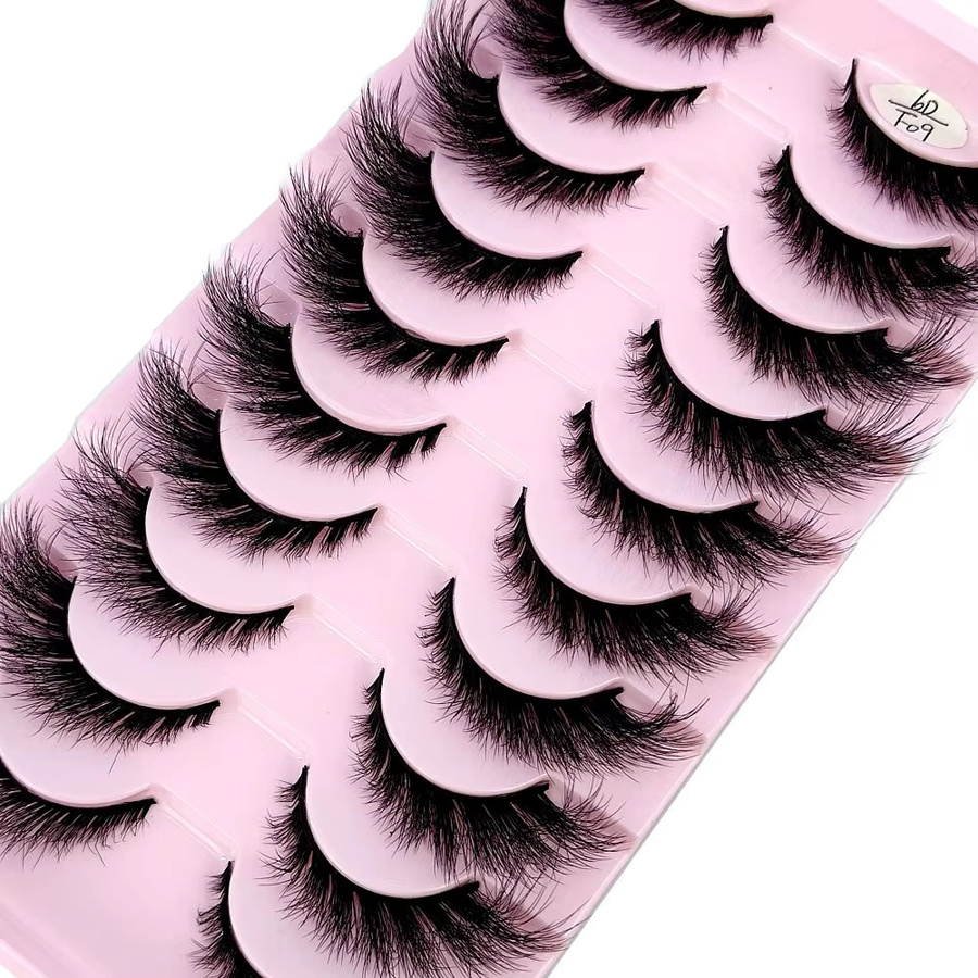 Künstliche Wimpern Katzenauge, Black, 10 Paar, Unisex - Bild 2