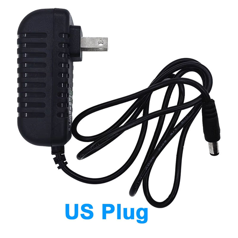 JIENUO Universal Netzteil EU/US Power Adapter mit DC 12V Ausgang, Schwarz - Bild 6