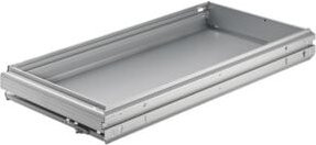 Hettich Büroschrank-Stahlschubkasten Systema Top 2000 in Aluminiumoptik Matt, Breite: 40 cm, Höhe: 40 cm - Bild 1