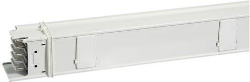Schneider Electric KSA1000ED4206 KSA gerades Element Verteilschiene mit 6 Abgängen, 1000A, Aluminium, Weiß - Bild 1