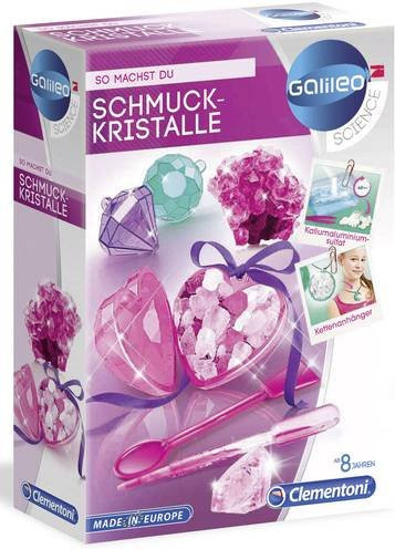 Clementoni Galileo Schmuckkristalle Chemie Experimentier-Set für Kinder ab 8 Jahren - Bild 1