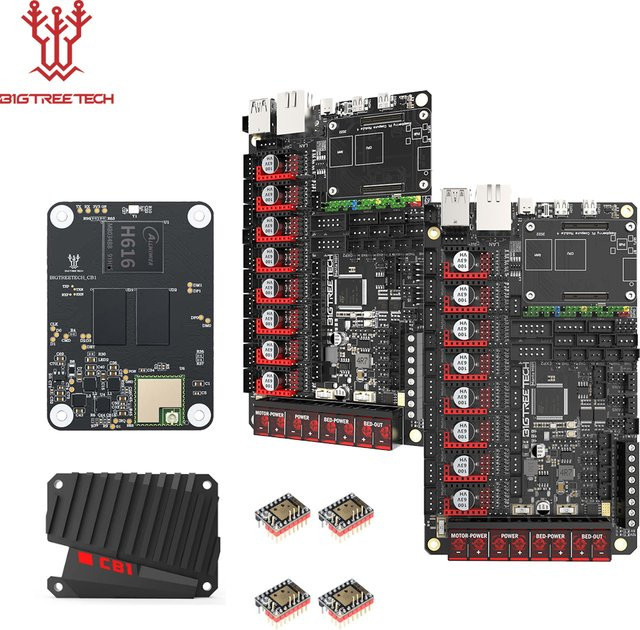 BIGTREETECH MANTA M8P M5P M4P 32bit Motherboard für Klipper und Marlin, kompatibel mit Raspberry Pi CM4, ideal für Voron und Ender 3 3D Drucker, Schwarz - Bild 1