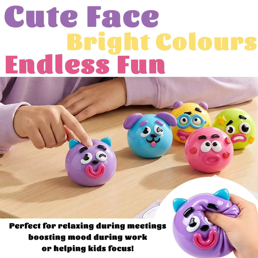 Smushers Curiosities Dog Face Swap Squishy, weiches formbares Spielzeug, multicolor - Bild 3