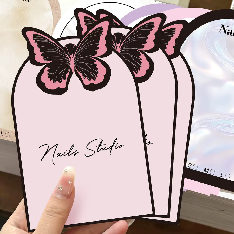 Nagelspitzen-Display-Karten, 20 Stück, 8,5 x 12,5 cm, Multicolor - Bild 2