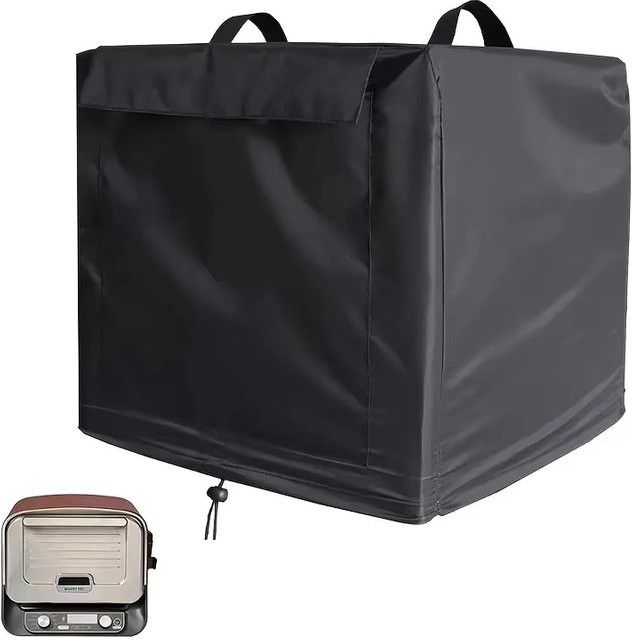Ninja Holz-Feuergrill-Abdeckung mit Taschen in Schwarz für Outdoor-Pizzaöfen und Camping - Bild 1