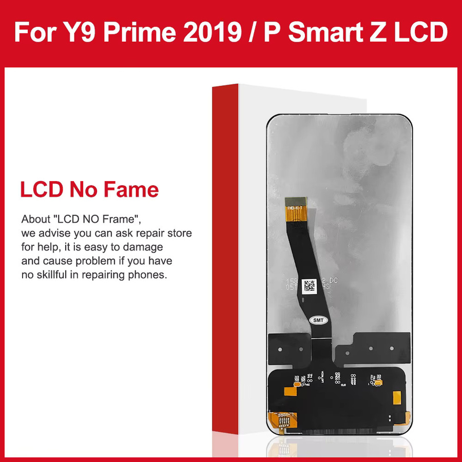 AMOLED Display mit Touchscreen Digitizer Montage für Huawei Y9 Prime 2019 STK-L21 L22 LX3 und Huawei P Smart Z STK-LX1 in Schwarz - Bild 2