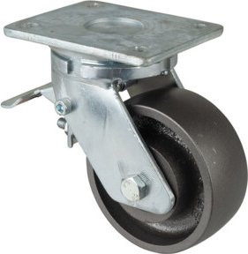 BS Schwerlastrolle RR120.C81.125 aus Metall in Grau mit Schraubbefestigung - Bild 1