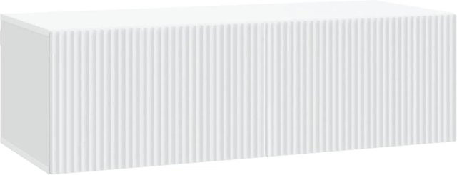 vidaXL Wandmontierter TV-Schrank Modern in Weiß aus Holzwerkstoff B/H/T: 98 x 41 x 30 cm - Bild 1