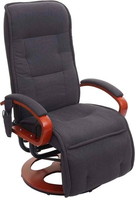 MCW Relaxliege Arles II Massagesessel mit Stoffbezug in Dunkelgrau - Bild 2