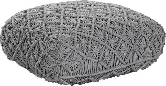 Beliani Bodenkissen BERRECHID in Grau, quadratisch mit Baumwollbezug, B/T/H: 50 x 50 x 20 cm - Bild 1
