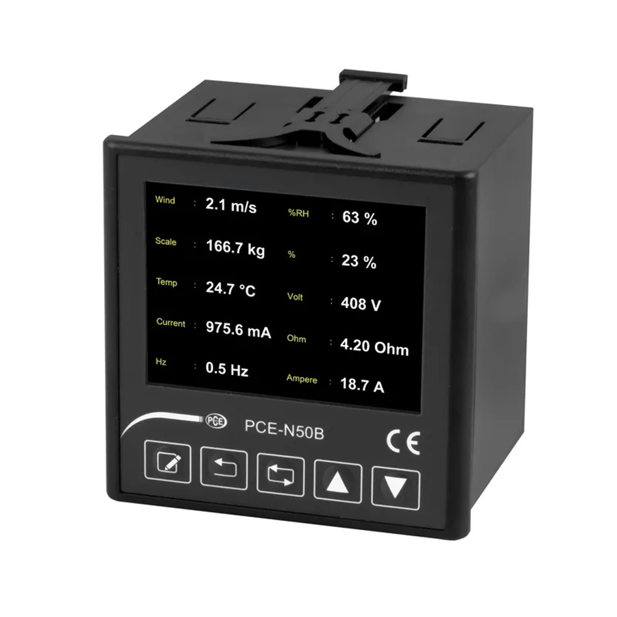 PCE Instruments Einbauanzeige Messgerät N50B in Schwarz B/H/T: 9,6 x 9,6 x 8,1 cm - Bild 2