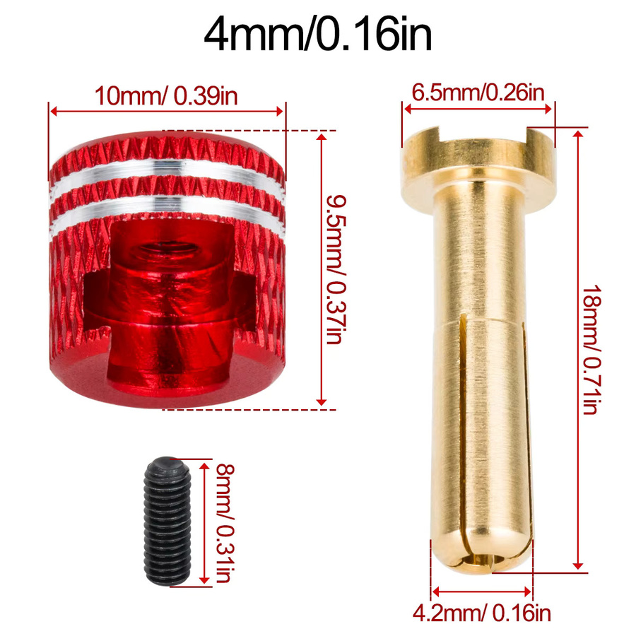 MALOM RC LowPro-Rundstecker, Verbindungsset aus Metall, Zubehör - Bild 3
