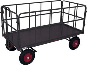 Cordes Handpritschenwagen mit 4 Rohrgitterwänden in Anthrazit RAL 7016 - Bild 1