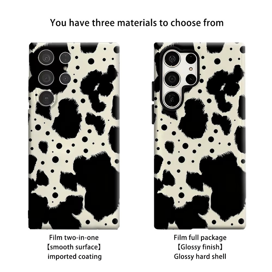 Stoßfeste Handyhülle in Kuhfell-Textur für Samsung Galaxy S26 S25 S24 S23 Ultra Plus, robuste Doppelschicht-Schutzhülle, Mehrfarbig - Bild 2