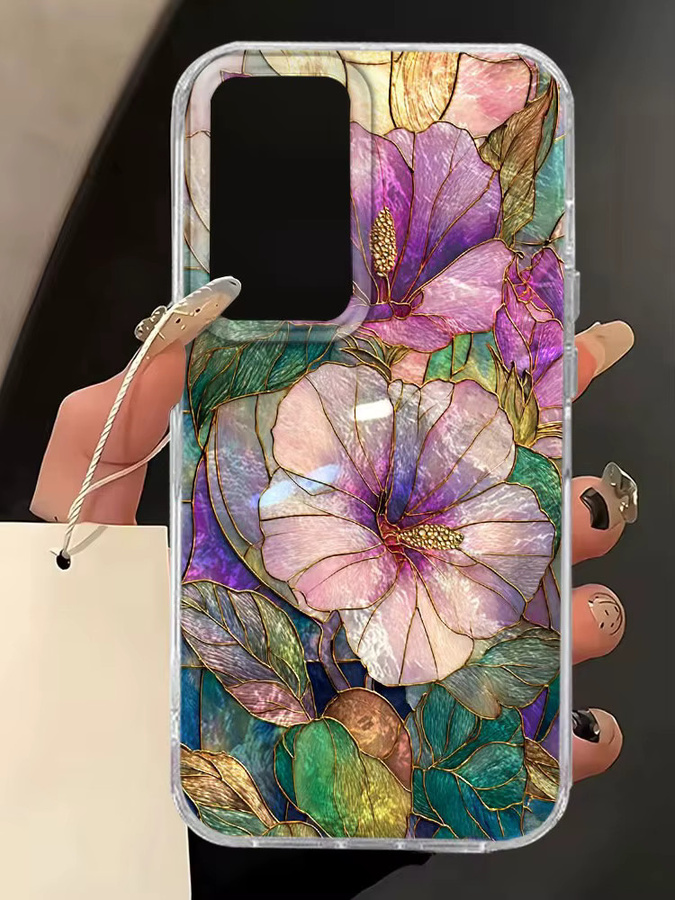 Luxuriöse Handyhülle mit Vollbild-Blumendesign für Samsung Galaxy A-Serie in Multicolour - Bild 3