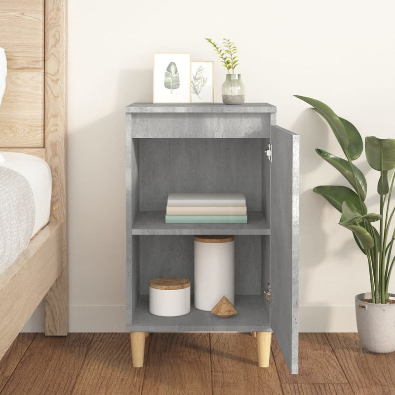 Vidaxl Nachttisch in Beton-Optik Grau, Modernes Design aus Holzwerkstoff, B/T/H: 40 x 35 x 70 cm - Bild 6
