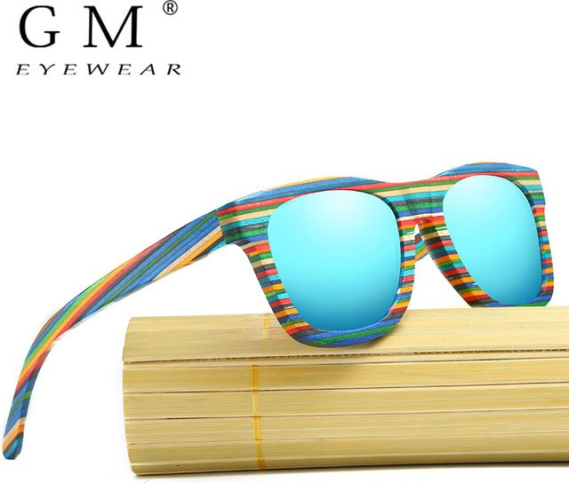 GM Sonnenbrille, Vollrand, Square, Wood, Multicolour, Polarisiert - Bild 1
