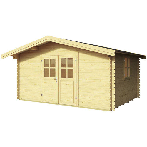 Mr. GARDENER Gartenhaus Donau aus Holz in Braun, B/H/T: 425 x 245,1 x 347 cm - Bild 2