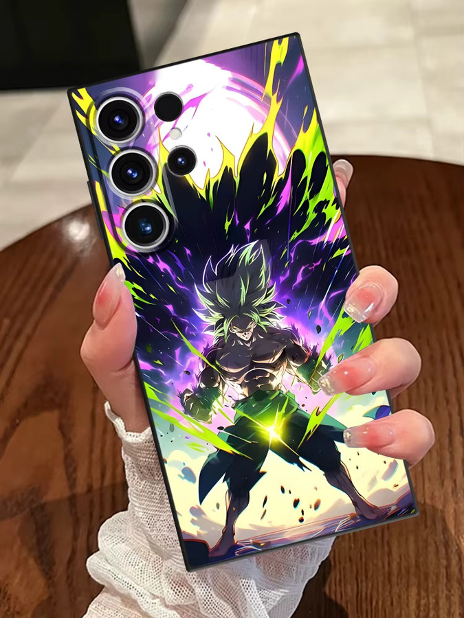 Samsung Handyhülle Dragon Ball Goku Design in Schwarz für Galaxy S25 Edge S24 Plus S23 Ultra S21 FE S20 - Bild 4
